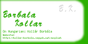borbala kollar business card